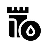 urine sample icon. glyph icon for your website, mobile, presentation, and logo design. vector