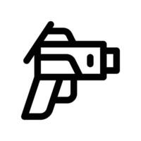 thermometer gun icon. line icon for your website, mobile, presentation, and logo design. vector