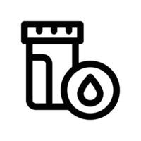 urine sample icon. line icon for your website, mobile, presentation, and logo design. vector