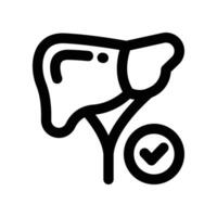 liver icon. line icon for your website, mobile, presentation, and logo design. vector