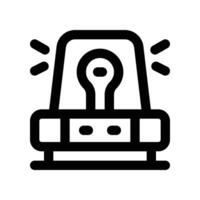 siren icon. line icon for your website, mobile, presentation, and logo design. vector