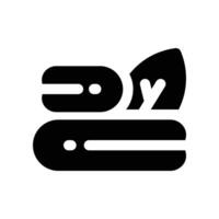 towel icon. glyph icon for your website, mobile, presentation, and logo design. vector