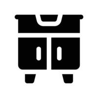 wardrobe icon. glyph icon for your website, mobile, presentation, and logo design. vector