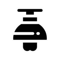 lamp icon. glyph icon for your website, mobile, presentation, and logo design. vector