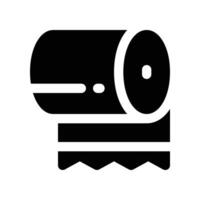 toilet paper icon. glyph icon for your website, mobile, presentation, and logo design. vector
