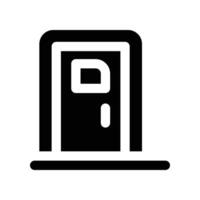 door icon. glyph icon for your website, mobile, presentation, and logo design. vector