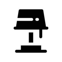 table lamp icon. glyph icon for your website, mobile, presentation, and logo design. vector