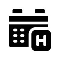 hotel schedule icon. glyph icon for your website, mobile, presentation, and logo design. vector