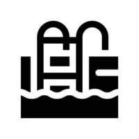 swimming pool icon. glyph icon for your website, mobile, presentation, and logo design. vector