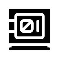 safe box icon. glyph icon for your website, mobile, presentation, and logo design. vector