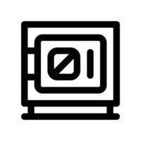 safe box icon. line icon for your website, mobile, presentation, and logo design. vector