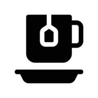 tea icon. glyph icon for your website, mobile, presentation, and logo design. vector