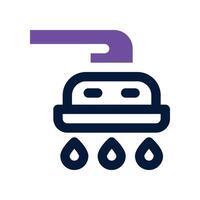 shower head icon. dual tone icon for your website, mobile, presentation, and logo design. vector