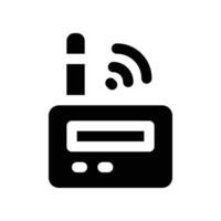 router icon. glyph icon for your website, mobile, presentation, and logo design. vector