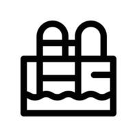 swimming pool icon. line icon for your website, mobile, presentation, and logo design. vector