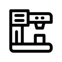 coffee machine icon. line icon for your website, mobile, presentation, and logo design. vector