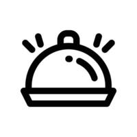 food serve icon. line icon for your website, mobile, presentation, and logo design. vector
