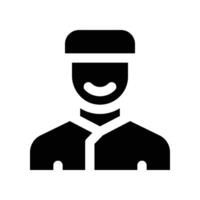 bellboy icon. glyph icon for your website, mobile, presentation, and logo design. vector
