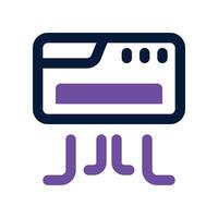 air conditioner icon. dual tone icon for your website, mobile, presentation, and logo design. vector