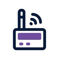 router icon. dual tone icon for your website, mobile, presentation, and logo design. vector
