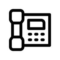 telephone icon. line icon for your website, mobile, presentation, and logo design. vector