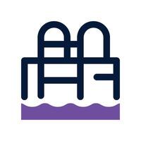 swimming pool icon. dual tone icon for your website, mobile, presentation, and logo design. vector