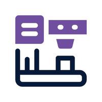 coffee machine icon. dual tone icon for your website, mobile, presentation, and logo design. vector