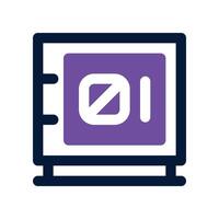 safe box icon. dual tone icon for your website, mobile, presentation, and logo design. vector