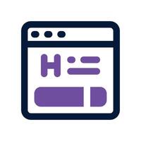 online reservation icon. dual tone icon for your website, mobile, presentation, and logo design. vector