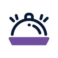 food serve icon. dual tone icon for your website, mobile, presentation, and logo design. vector