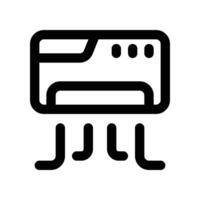 air conditioner icon. line icon for your website, mobile, presentation, and logo design. vector