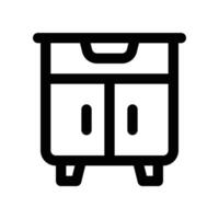wardrobe icon. line icon for your website, mobile, presentation, and logo design. vector