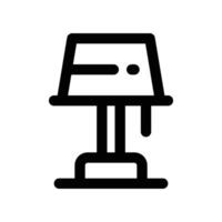 table lamp icon. line icon for your website, mobile, presentation, and logo design. vector