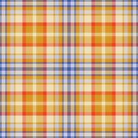 Plaid seamless pattern in orange. Check fabric texture. textile print. vector