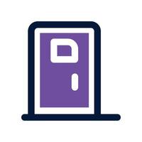 door icon. dual tone icon for your website, mobile, presentation, and logo design. vector
