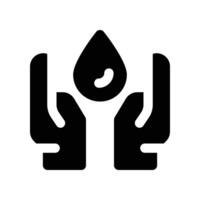save water icon. glyph icon for your website, mobile, presentation, and logo design. vector
