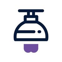 lamp icon. dual tone icon for your website, mobile, presentation, and logo design. vector