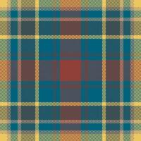 Plaid check pattern. Seamless fabric texture. Tartan textile print. vector