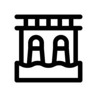 hydro energy icon. line icon for your website, mobile, presentation, and logo design. vector