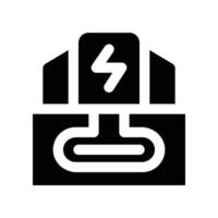 geothermal energy icon. glyph icon for your website, mobile, presentation, and logo design. vector