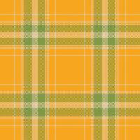 Plaid seamless pattern in orange. Check fabric texture. textile print. vector