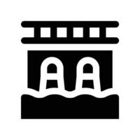 hydro energy icon. glyph icon for your website, mobile, presentation, and logo design. vector