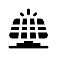 solar panel icon. glyph icon for your website, mobile, presentation, and logo design. vector