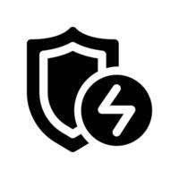 energy security icon. glyph icon for your website, mobile, presentation, and logo design. vector