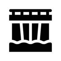dam icon. glyph icon for your website, mobile, presentation, and logo design. vector