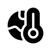 global warming icon. glyph icon for your website, mobile, presentation, and logo design. vector