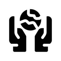 save the world icon. glyph icon for your website, mobile, presentation, and logo design. vector