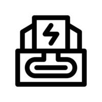geothermal energy icon. line icon for your website, mobile, presentation, and logo design. vector