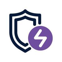 energy security icon. dual tone icon for your website, mobile, presentation, and logo design. vector