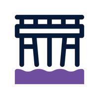 dam icon. dual tone icon for your website, mobile, presentation, and logo design. vector